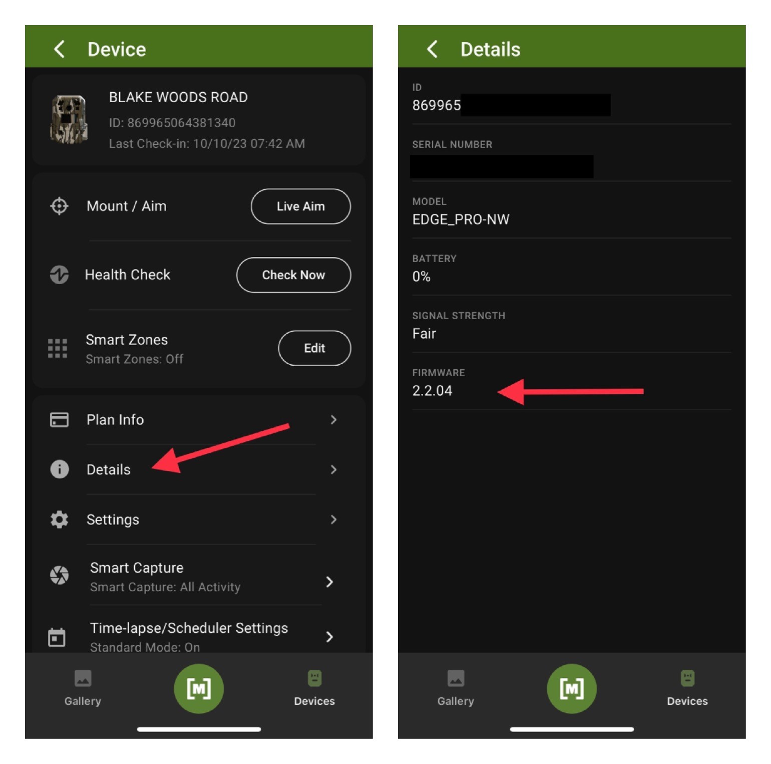 EDGE PRO Firmware Information Moultrie Mobile